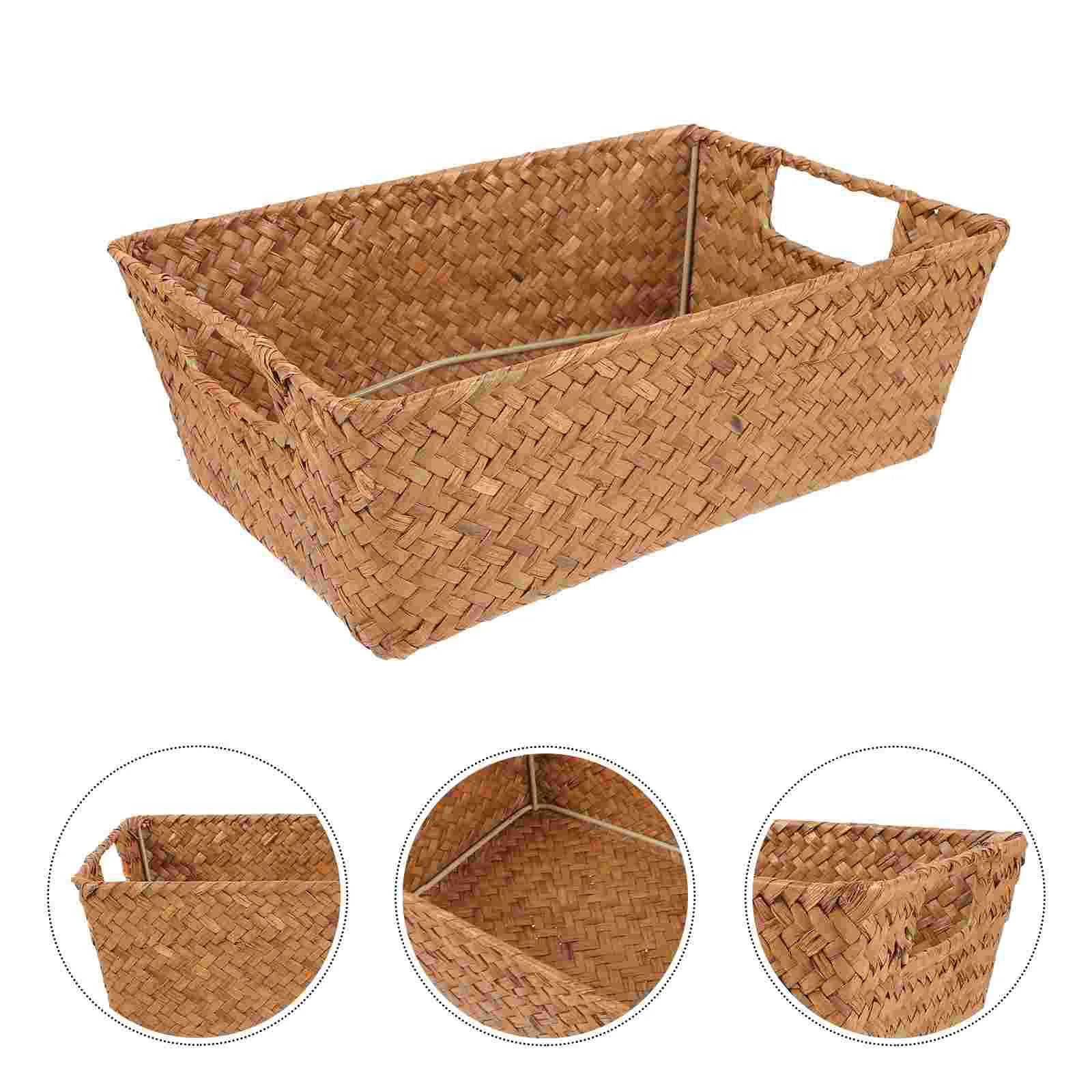 

Seagrass Woven Rectangle Woven Woven Hamper Hand Woven Woven Woven Hamper Desktop Woven Storage Woven Woven Hamper