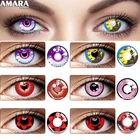 Цветные контактные линзы для Хэллоуина, контактные линзы для аниме косплея, цветные контактные линзы ed, ежегодные контактные линзы, сумасшедшие линзы для макияжа глаз