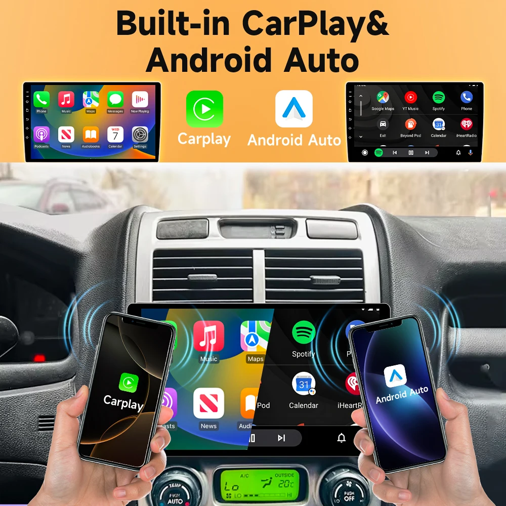 Фото Автомагнитола для Kia Sportage 2 2007-2009 Android 16 с Carplay, Auto, GPS, DVD, 4G, WIFI, без 2DIN №3