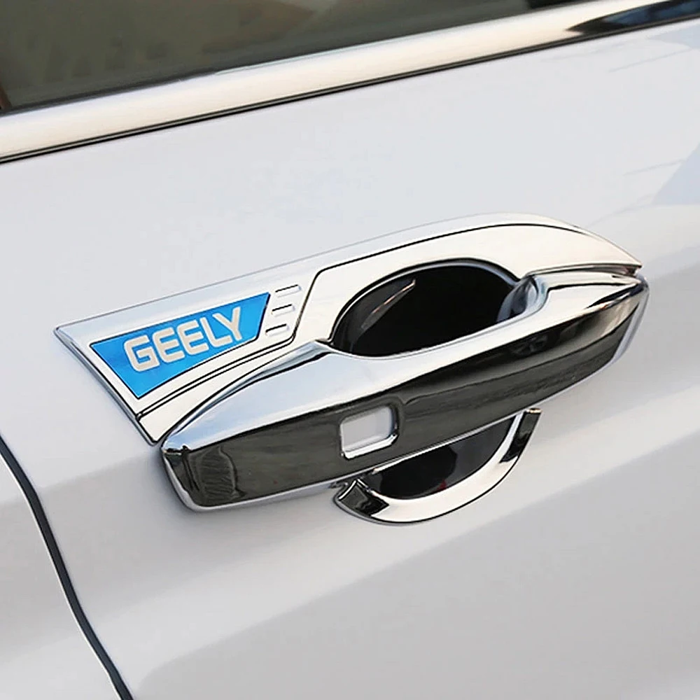 

For Geely Tugella Xingyue FY11 2019 2020 2021 ABS chrome Car door Handle bowl Decoration Panel cover Trim Car Accessories