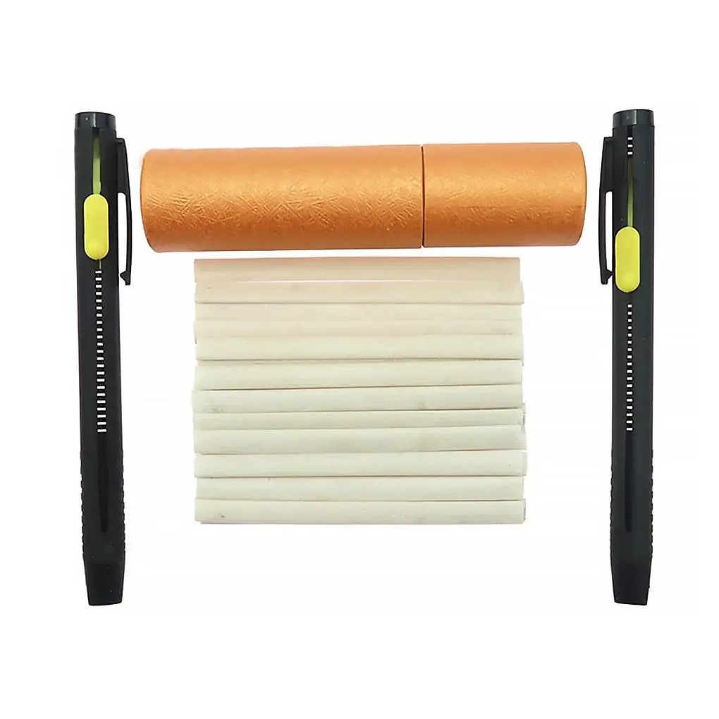 

Leather Chalk Pencils Set Fabric Marker Pen Tailor's DIY Clothing Sewing Marking Pen Assorted Kit