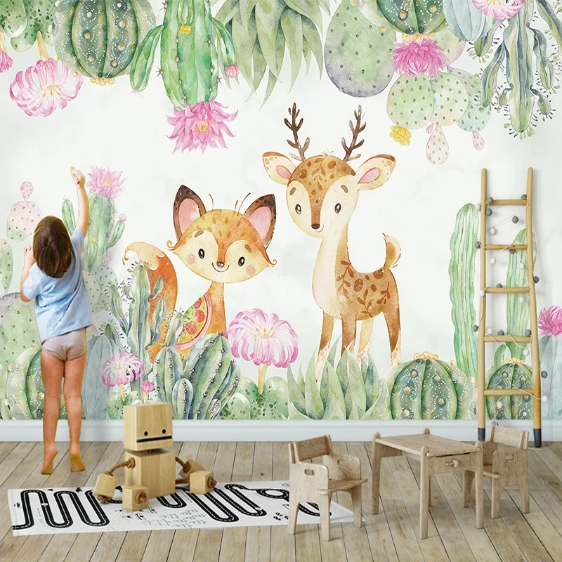 

Custom Any Size Mural Wallpaper Creative Meaty Elk Poster Children's Room Bedroom Home Decor Papel De Parede Infantil Wallpaper