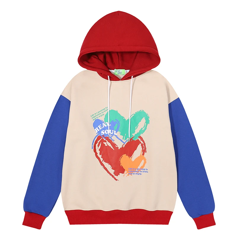 

Худи мужское и женское флисовое с капюшоном, в стиле ретро