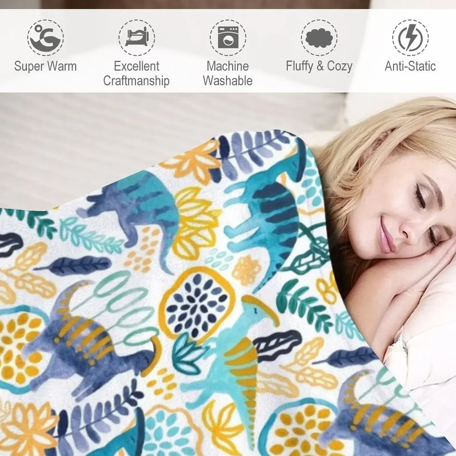 Гуашь Parasaurolophuses пледы одеяла для детей утяжеленные модные диванов