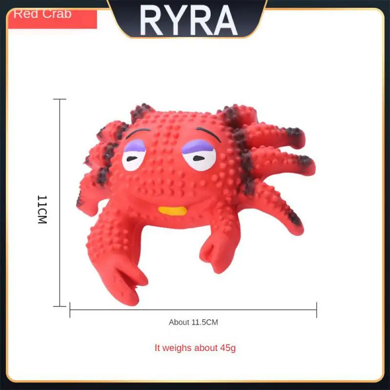 

Relieve Boredom Dog Rubber Toys Crab And Other Animal Shapes Chewing Toy Animal Shape Prevent Them From Tearing Furniture