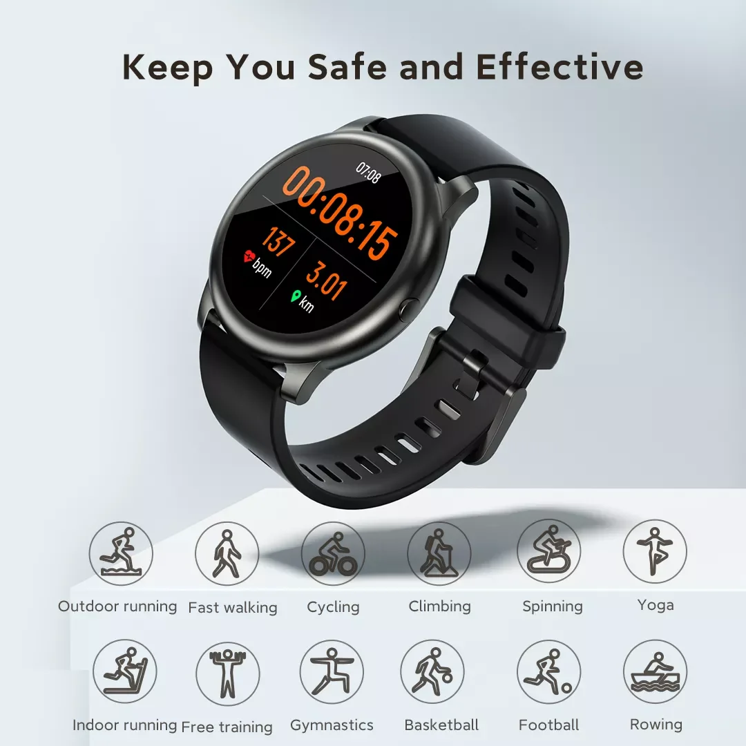

Solar Smart Watch LS05 Sport Smartwatch Metal Heart Rate Sleep Monitor IP68 Waterproof Android IOS Global Version