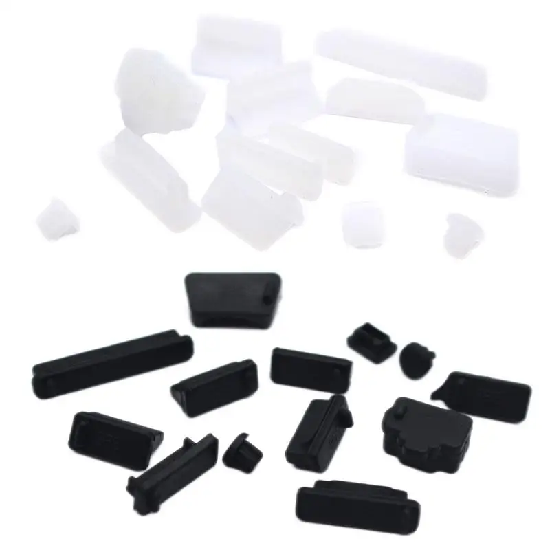 

13PCS Silicone Anti Dust Protection Plug Cover Universal Dustproof USB Port Interface Cover For Laptop Computer Accessories