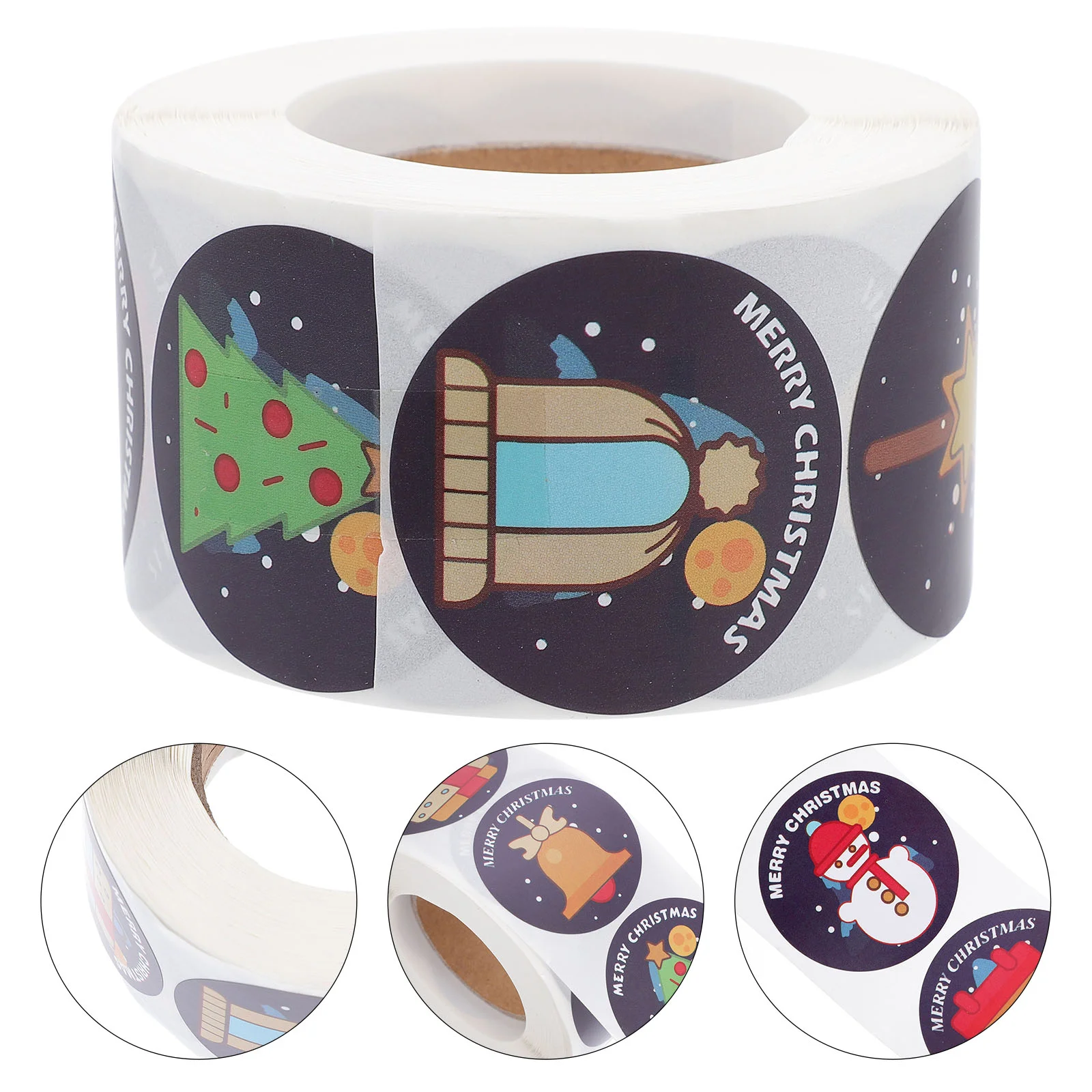 

1 Roll Xmas Labels Scrapbooks Stickers Labels Round Sealing Stickers