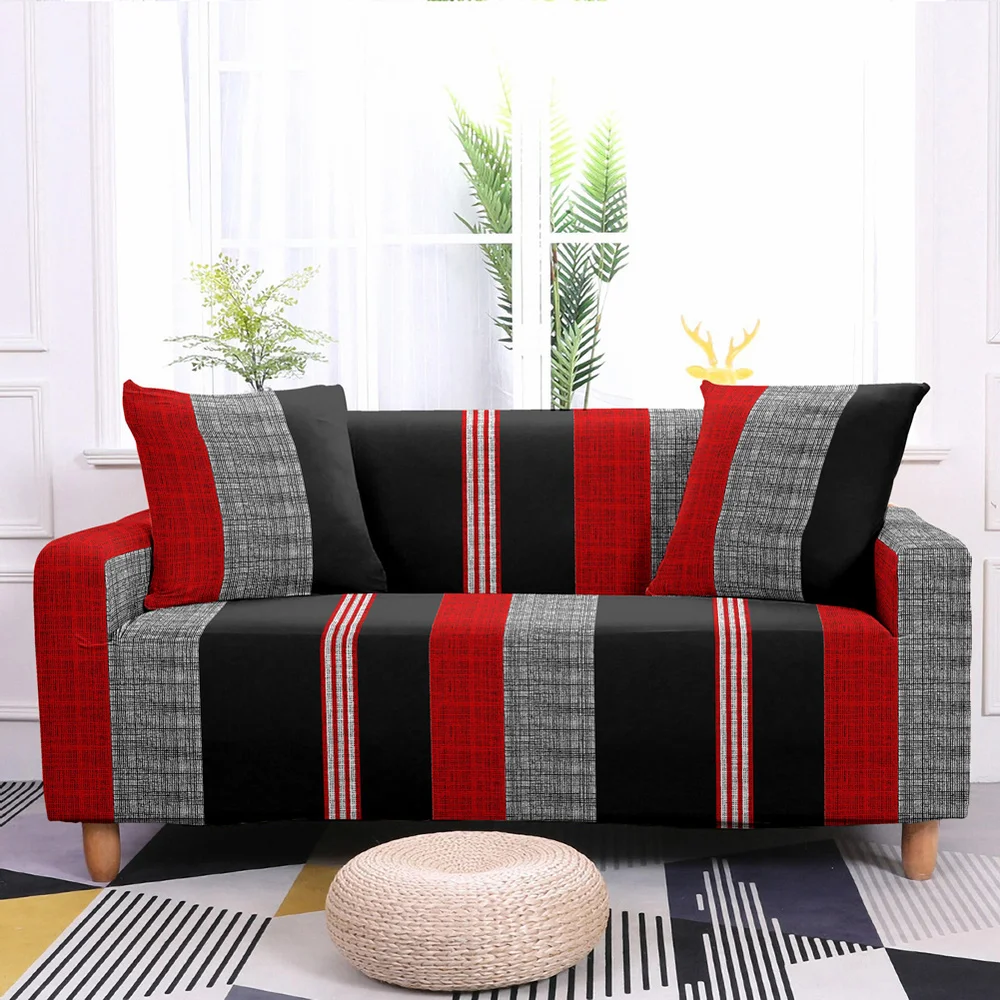 

Geometric Elastic Sofa Covers for Living Room Stretch Slipcovers Couch Cover L Shape Need 2pcs Funda De Sofá De Esquina Cojines