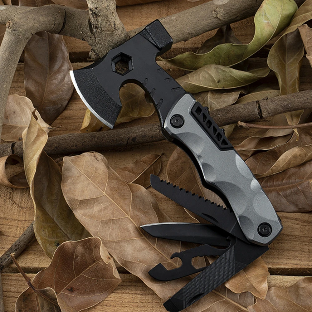 

Outdoor Multifunctional Small Axe Hammer Camping Portable Combination Tool Home Emergency Repair Bottle Opener Wrench Sel