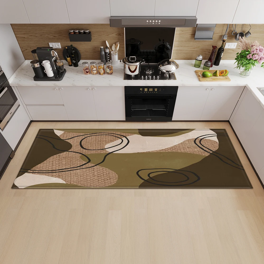 

Nordic Bedroom Carpet Entrance Kitchen Doormat Home Decoration Bathroom Non-Slip Floor Hallway Mat Children's Balcony Tatami Rug