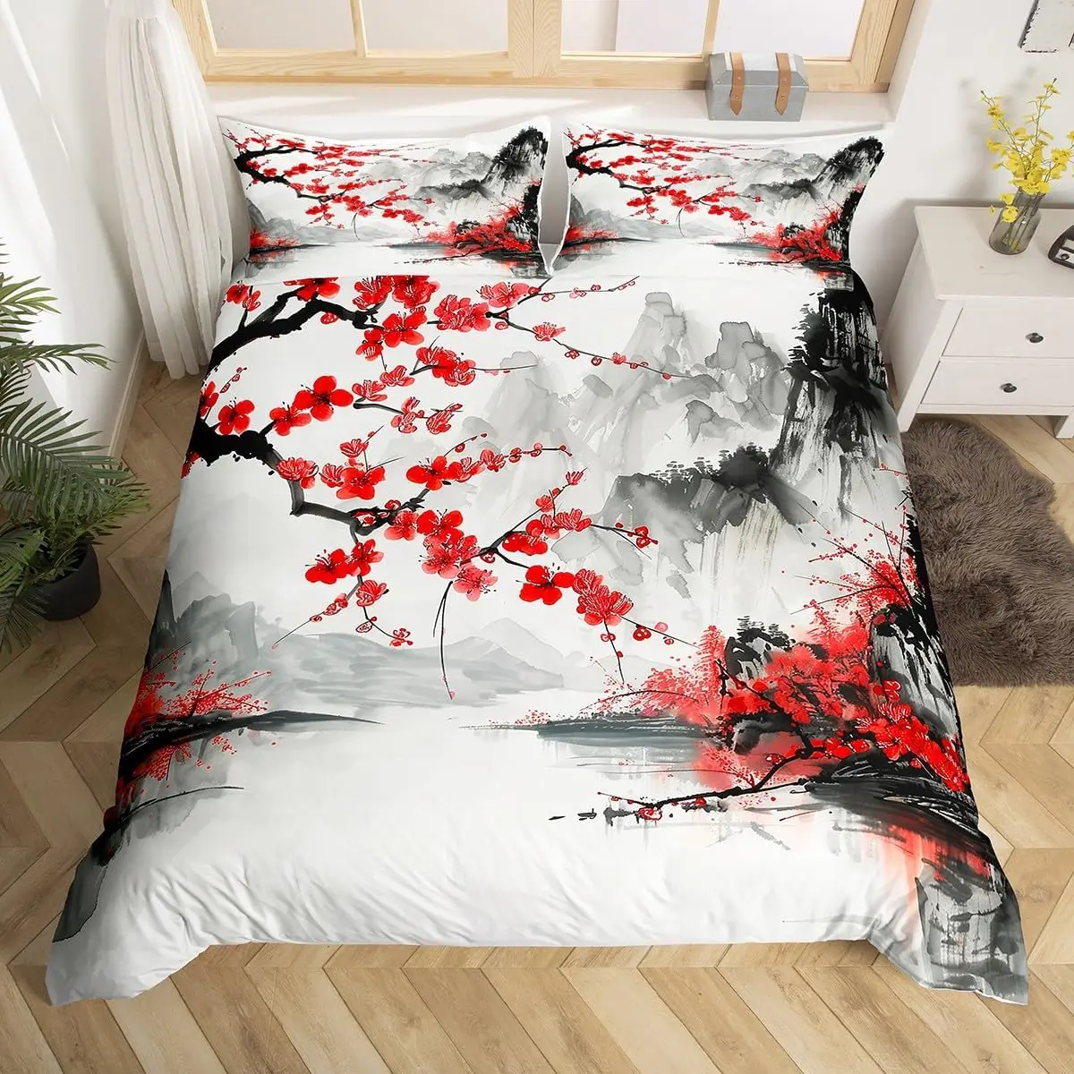 

Комплект постельного белья Plum Blossom Floral 3 шт.