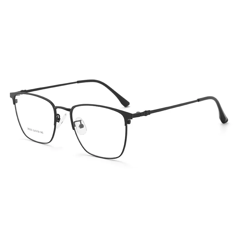 

52mm Alloy Glasses Frame Men Ultralight Square Myopia Prescription Eyeglasses Frames Metal Full Optical Eyewear 38005