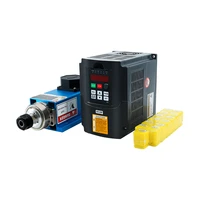 new 220v 2 2kw er20 4 bearings square 24000 rpm air cooled spindle motor with hy inverter vfd kits for cnc milling machine