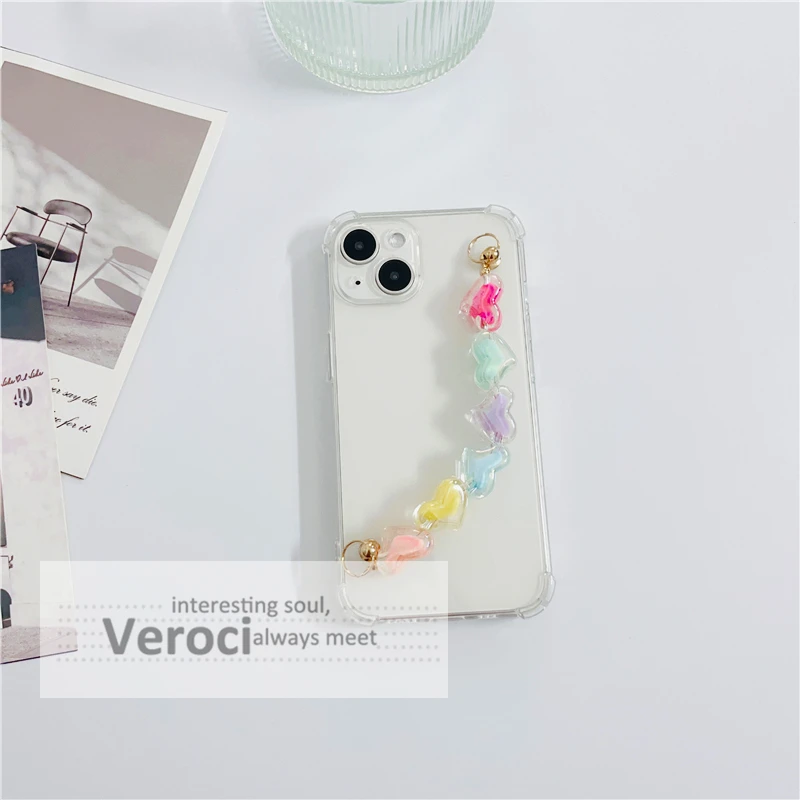 Корейский телефон с цепочкой для ничего 1 2 А сердце звезды Бабочка цветок