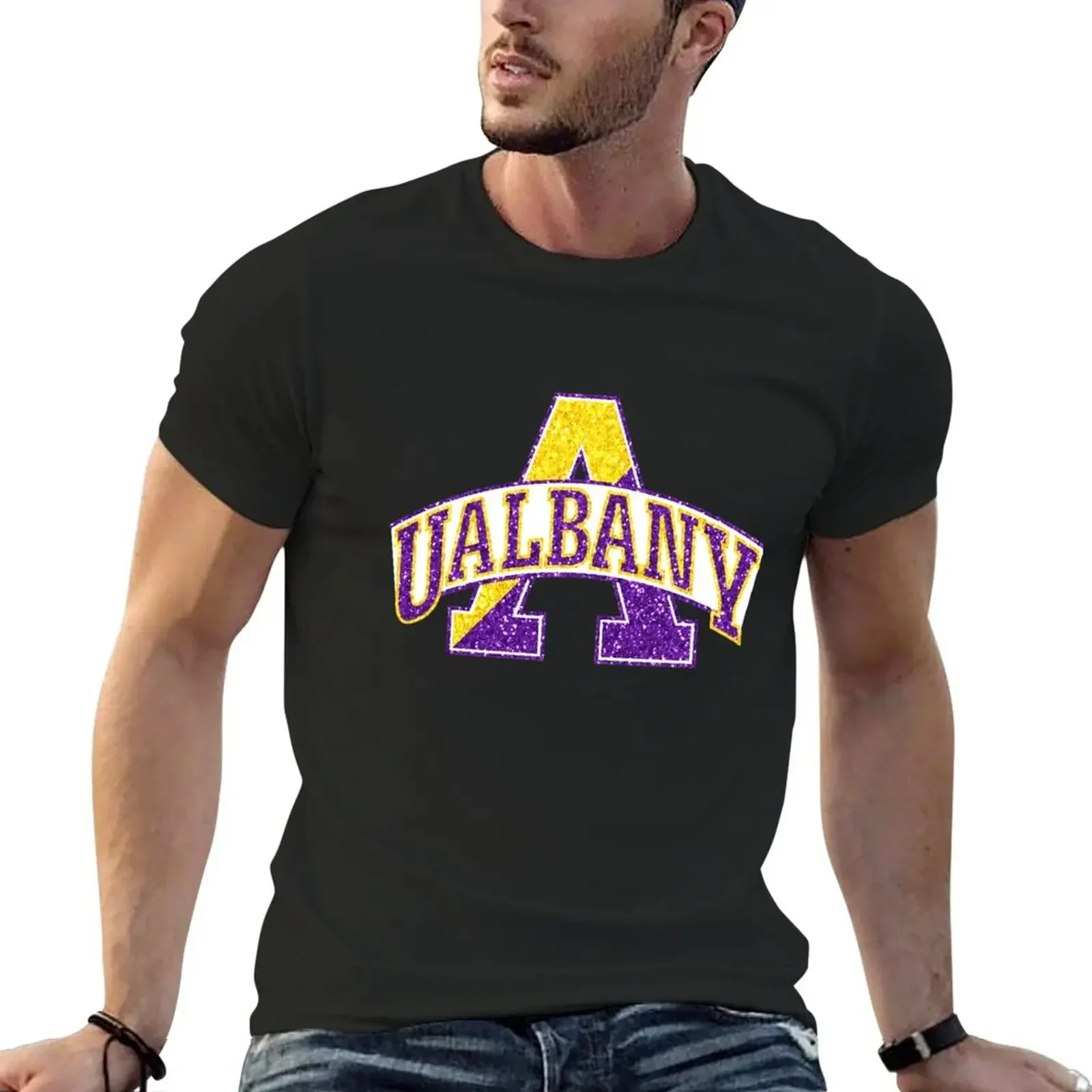 Футболка с логотипом ualbany эстетическая одежда для мальчика простая футболка