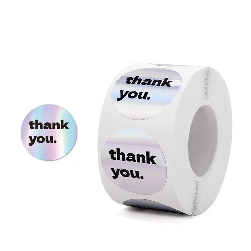 

Прозрачные наклейки "Спасибо", 100-500 шт