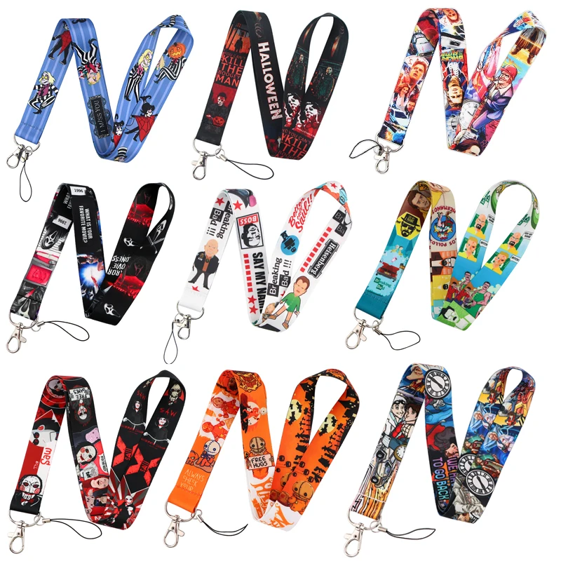 Patchfan классический мультфильм power man брелок ремешок тесьма шейный ремень ткань id