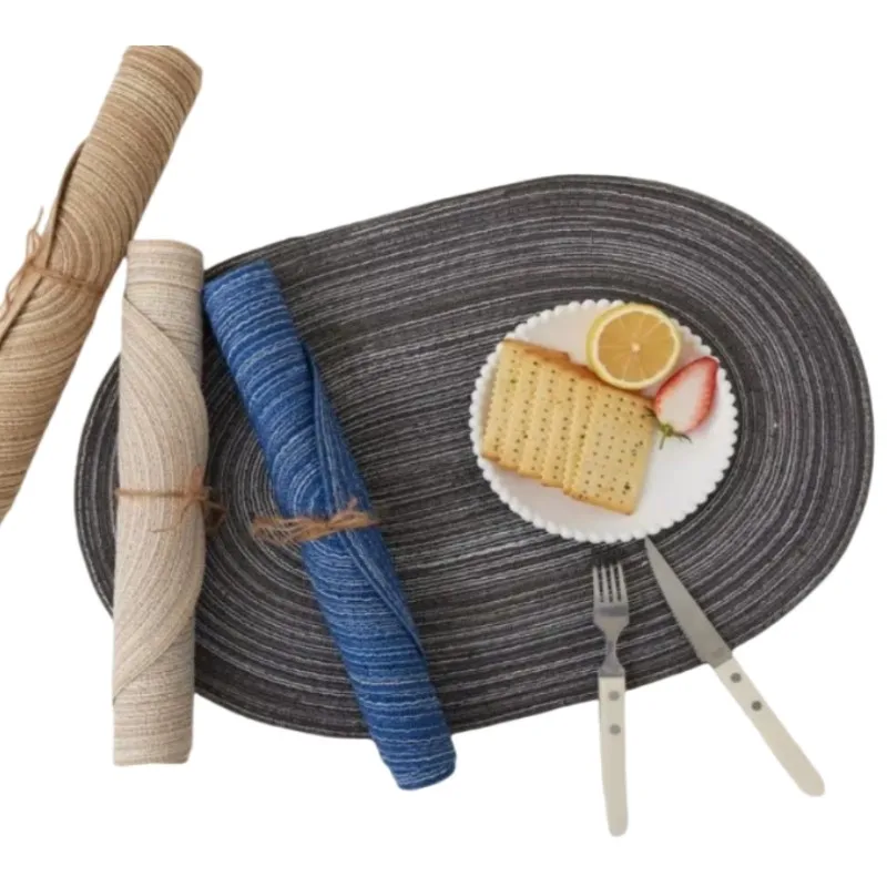 1/8/12 шт. овальные плетеные коврики 35x50 см