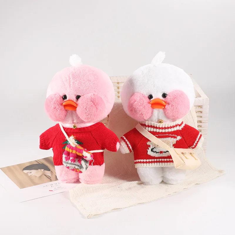 

30 см белый плюшевый Кукла лалафанан, кафе, утка, мультяшная Милая утка, мягкая кукла-животное, куклы, детские игрушки, подарки на день рождени...