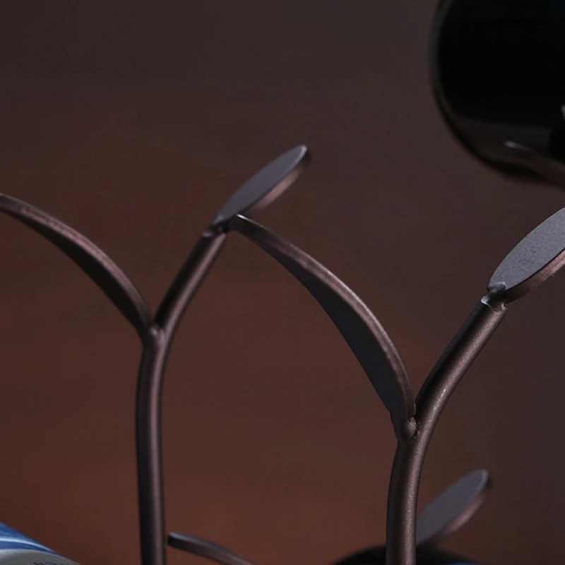 Creative Little Sapling Wine Rack Kitchen Storage Stand Cabinet Grape Shelf Display Bar Decorations