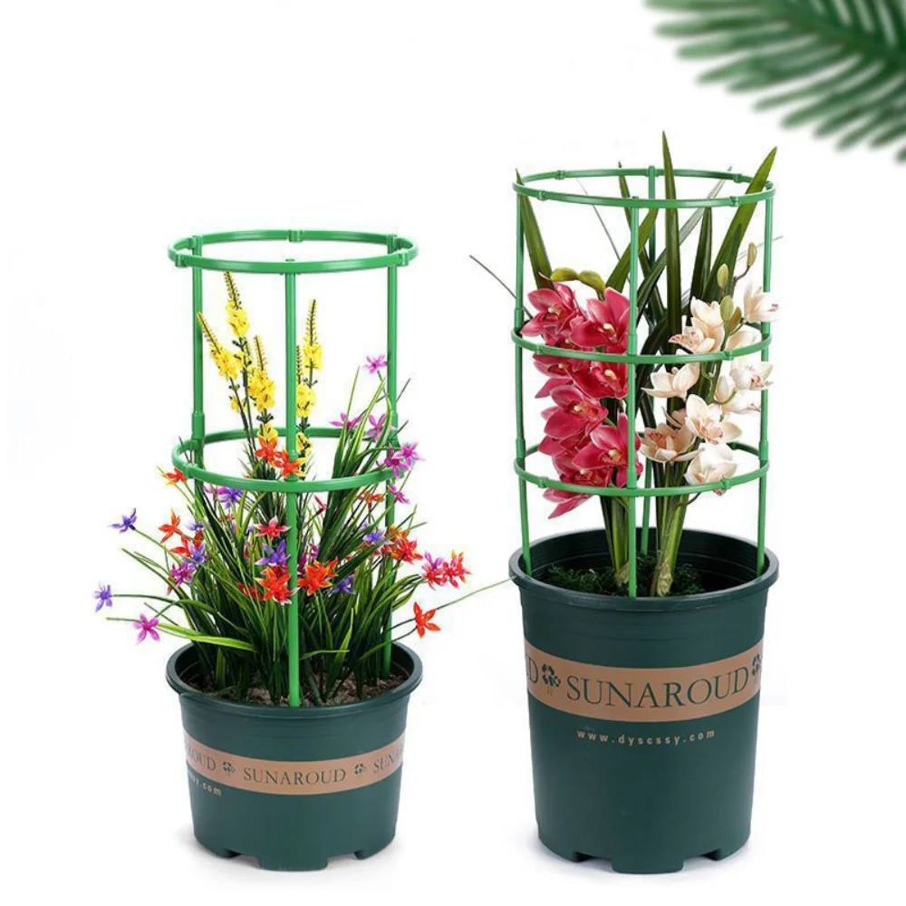 3 комплекта прочный зеленый держатель для растений полукруглый съемный