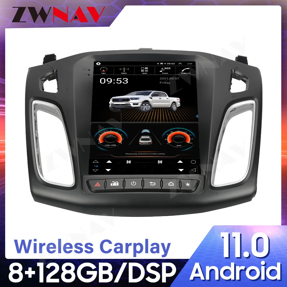 

For Ford Focus Mk3 2011-2017 Android 11 128G CARPLAY DSP Tesla Screen Unit Car Multimedia Player GPS Radio Audio Stereo