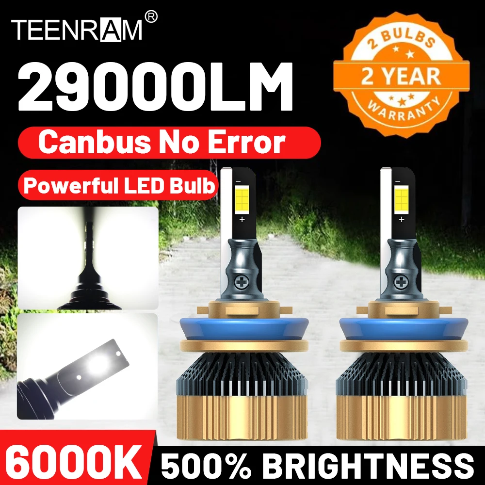 Автомобильные фары 290 Вт H1 H4 H7 9005 лм 9006 HB3 6000 HB4 Turbo автомобильные к белые 12 В