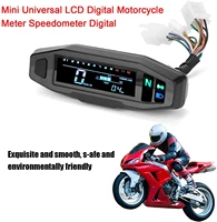 universal lcd digital motorcycle meter speedometer digital odo meter electric motor bike tachometer fuel gauge hd adjustable