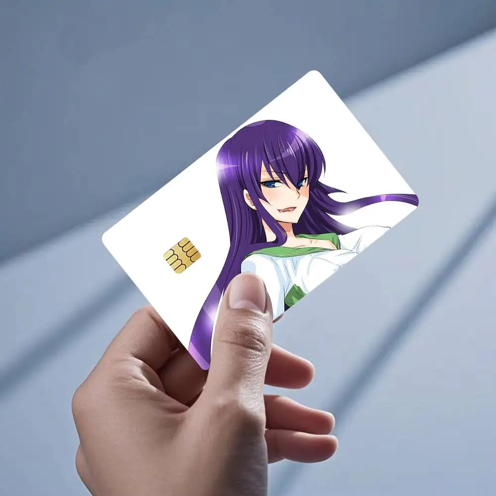 Фото Водонепроницаемые наклейки-пленки Saeko Busujima Highschool of the Dead для кредитных и дебетовых карт №4