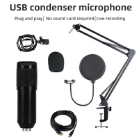 professional studio microphone usb wired condenser plug and play intelligent noise reduction for recording music live streaming