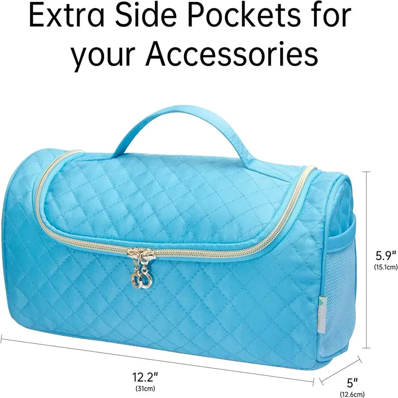 Travel Case Compatible for Dyson Airwrap Complete Styler and Attachments, Portable Travel Organizer with Hideable Hanging Hook f