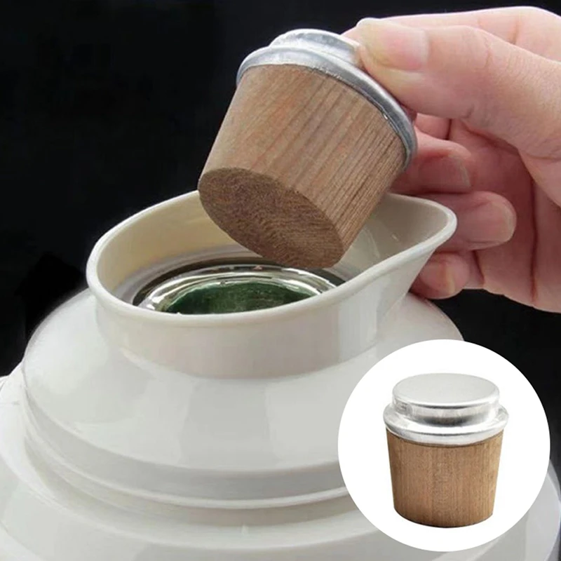 2Pcs Wood Thermos Stopper Sealed Bottle Cork Plug Replace ​Kettle Accessories Tool Safe Durable Vacuum Flasks Cork Plug Lid Cap