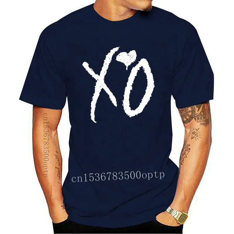 

Camiseta negra nueva Weeknd мужской Xo, x-large