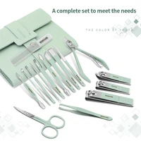 16pc nail clippers set nail scissors dead skin pliers stainless steel ear spoon nail clipper set nail knife nail manicure tool
