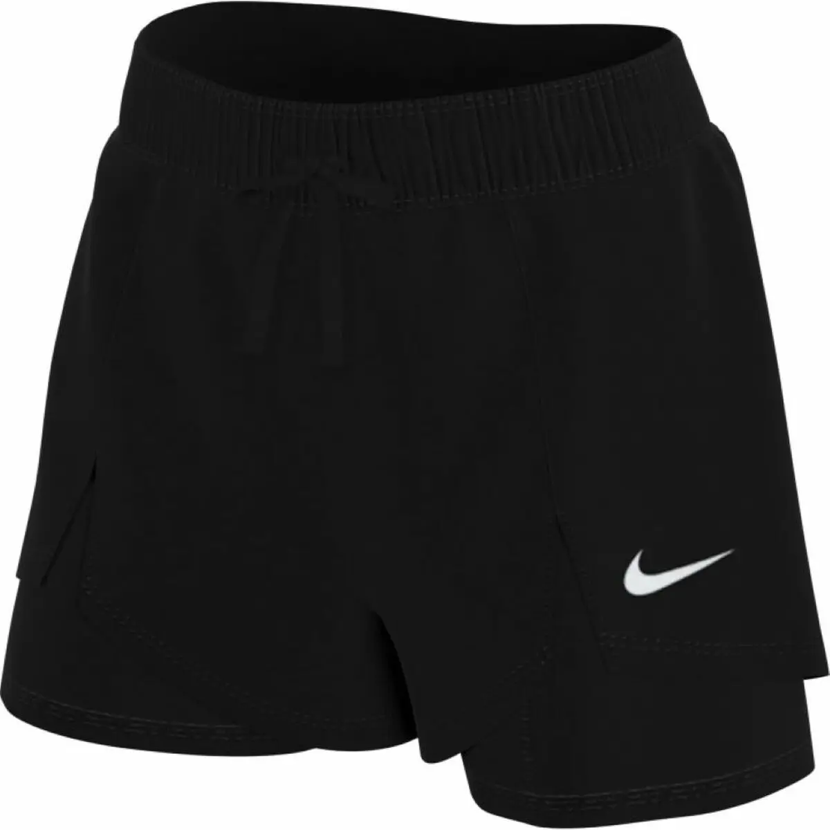 Спортивные шорты для женщин DF FLX ESS 2-в-1 Nike DA0453 011, черные -  купить по выгодной цене | AliExpress