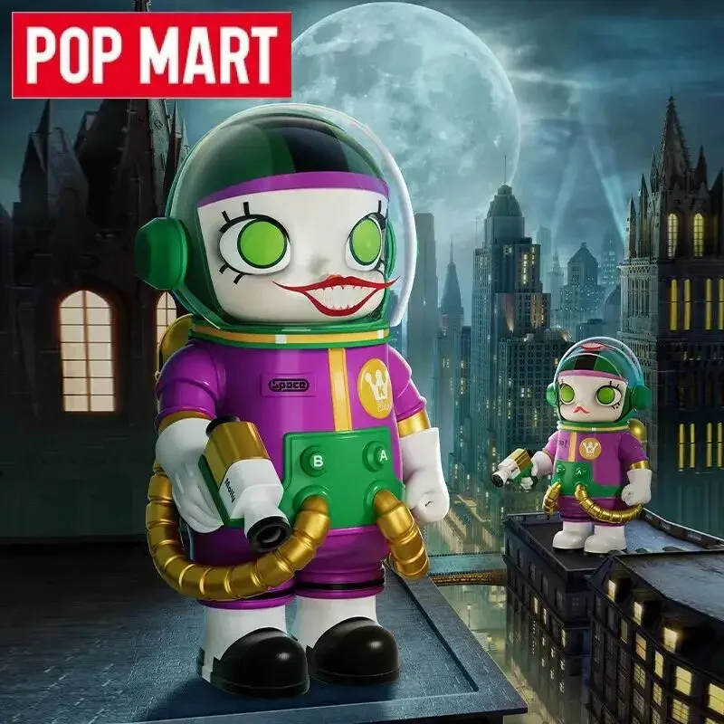 Фото POP MART Mega Space Molly Joker 400% серия, оригинальная слепая коробка, сумка для догадок, игрушки, украшения, загадочная коробка, настольные фигурки, домашний декор №1