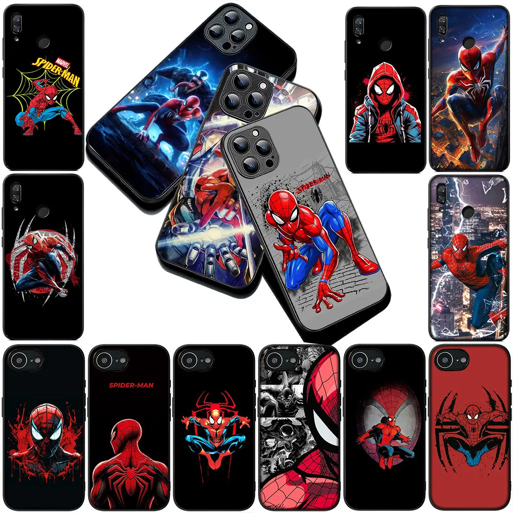 Фото Чехол для телефона Apple iPhone 17 Pro XS Max Air 6 Plus X 5 + SE 2022 SE2 16E XR, Чехол-накладка «Человек-паук» Marvel Superhero Spider-Man №1