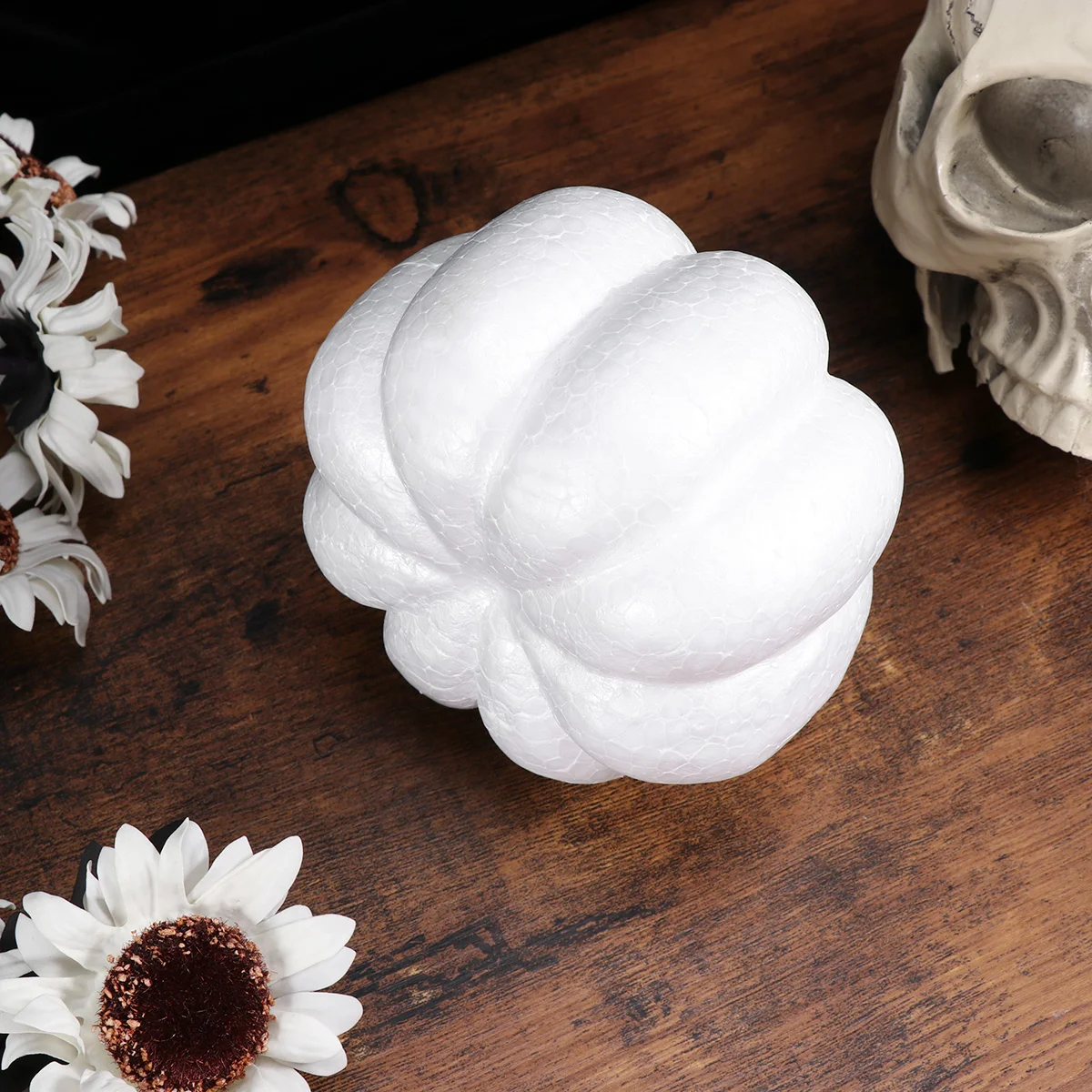 

Pumpkin Pumpkinsfor Diy Fake Styrofoam White Artificial Craft Modeldecorating Simulation Crafts Mold Thanksgiving Paintable