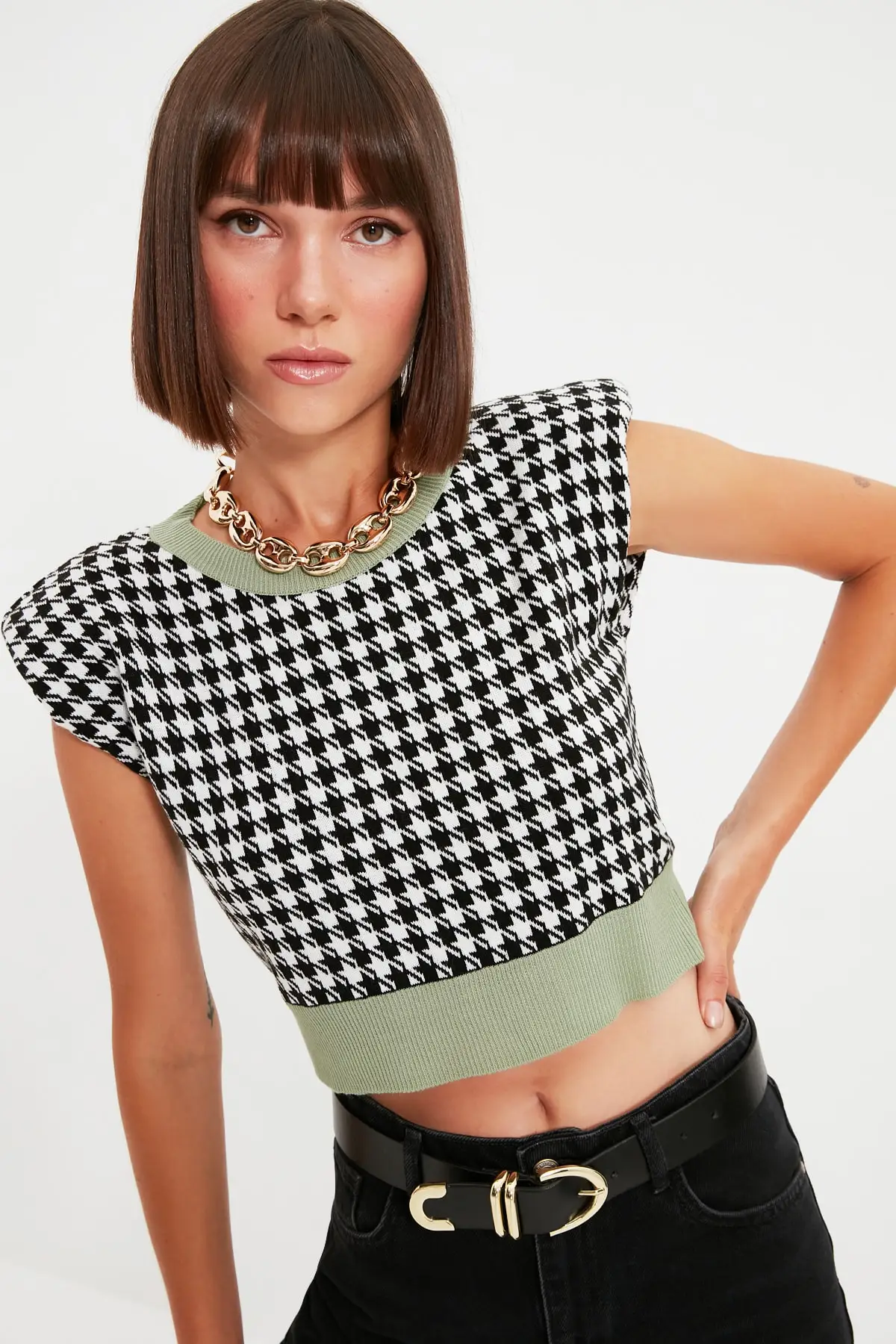 

Trendyol Jacquard Knitwear Bluz TWOAW22BZ0038