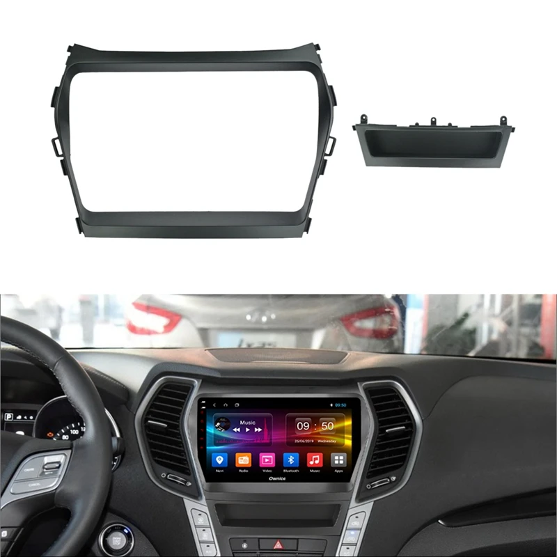 2 Din Автомобильная радиоустановка Fascia Для Hyundai IX45 / SANTA FE 15-18 DVD стерео Рамка адаптер