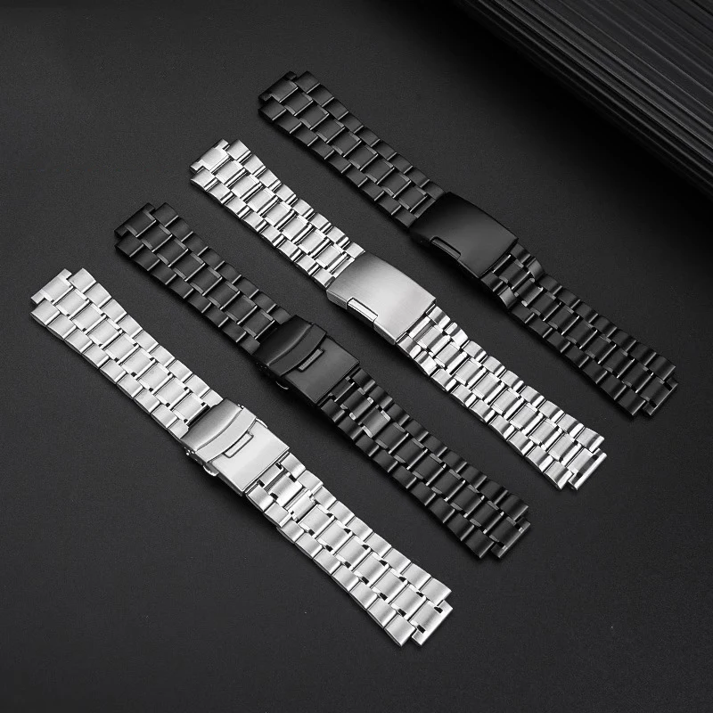 24*16 мм серебристо-черный ремешок из нержавеющей стали для мужчин TIMEX T2N720 T2N721 TW2R55500 T2N721, ремешок для часов, браслет (art.: 3920cccd2f0f8) - 3920cccd2f0f8