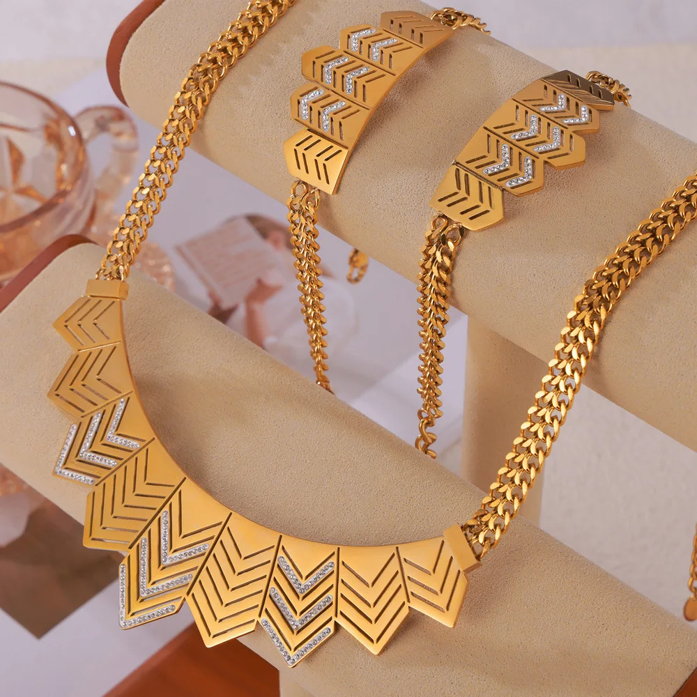 Ожерелье и браслет в стиле Ловец глаз комплект увеличенных модных ювелирных