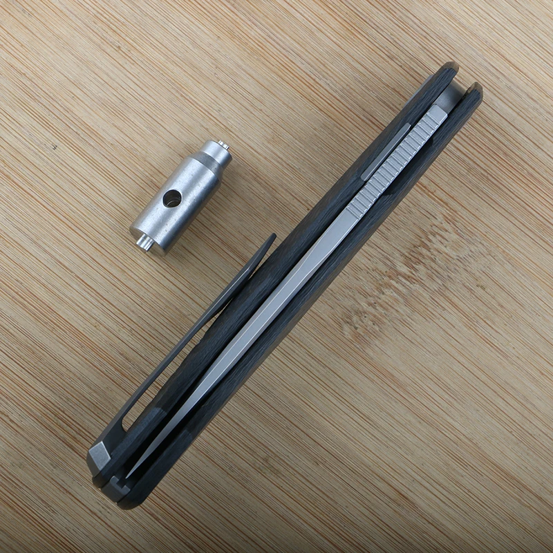 зеленый шип PERO складной нож VG10 лезвие + углеродное волокно ручка полевой