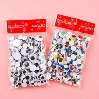 100pcsbox diy safety wiggly googly eyes stickers self adhesive for crafts toys black white big movable doll amigurumi