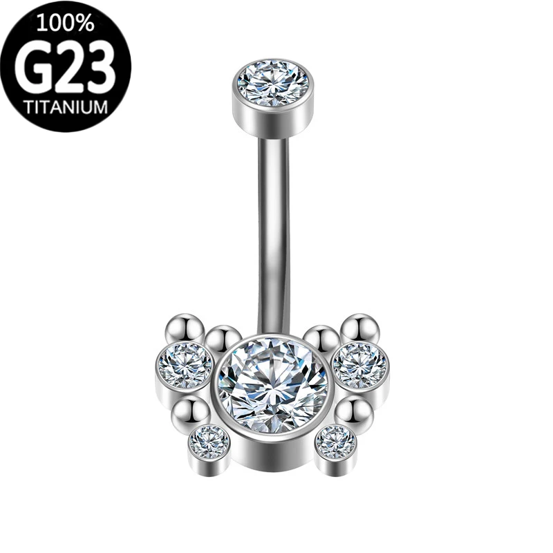 

belly button nails piercing Titanium Zircon sexy Navel Piercing body Jewelry industrial piercing Diamond belly button wholesale