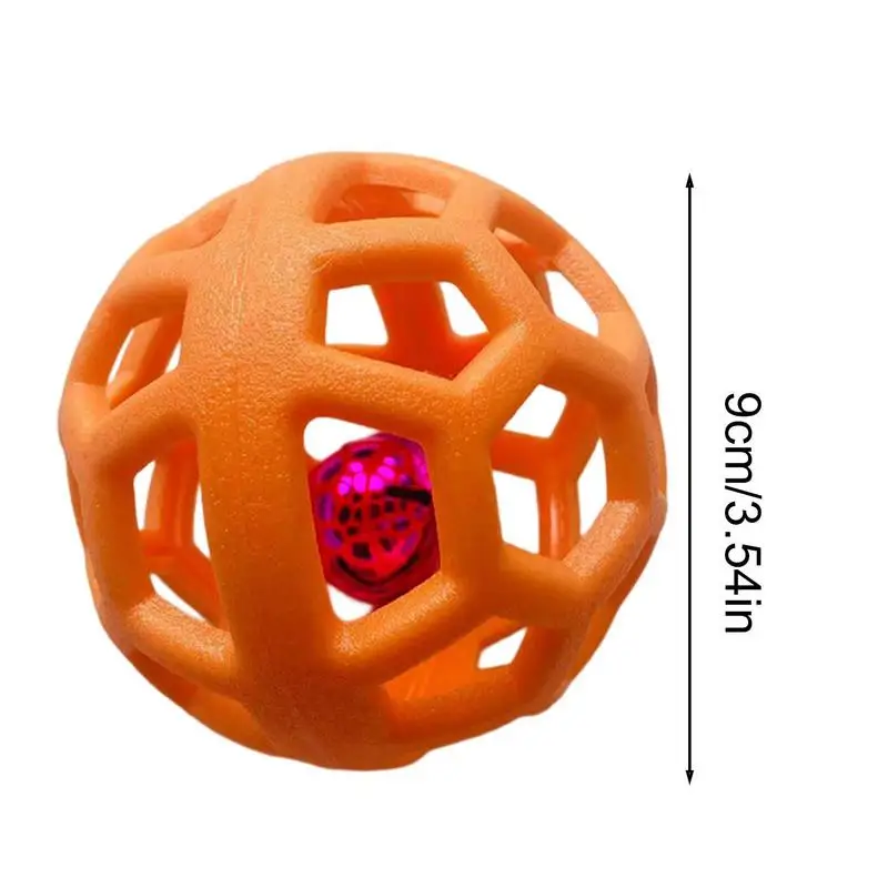 

Toy Ball With Bell Small Puppy Toy Hollow-out Pet Cat Toy Ball Multifunctional Interactive Cat Toys Balls With Small Bell Cat To