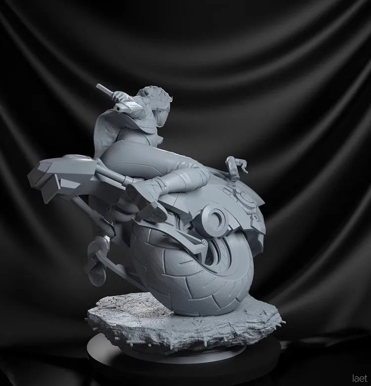 1/18 1/24 резиновые модельные наборы мотоцикл девочка истребитель Неокрашенная