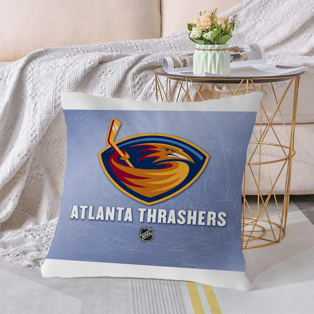  Atlanta Thrashers Декоративные Чехлы На Подушки Плюшевые Квадратные Сиденья Для Дивана