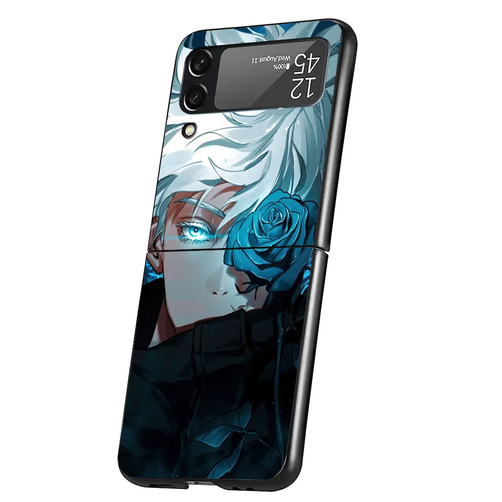 Фото Чехол для телефона Kaisens Jujutsus Gojo Satoru, чехол для Samsung Galaxy Z Flip 6 5 4 3 5G ZFlip6 ZFlip5 ZFlip4 ZFlip3, черный твердый тренд №5